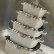 سرویس قابلمه 10 پارچه مربعی گرانیت لایف اسمایل مدل SPF-10